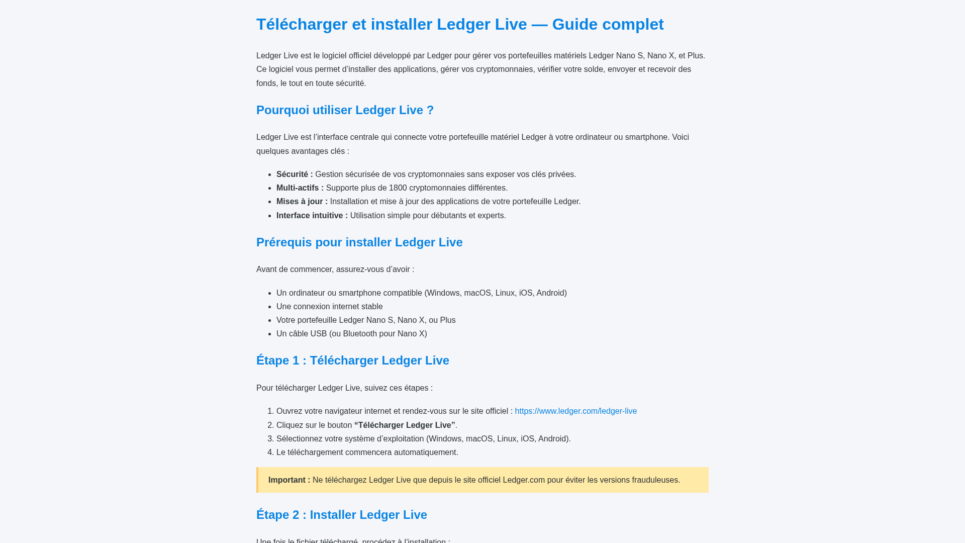 Screenshot of ledger-live--support.pages.dev