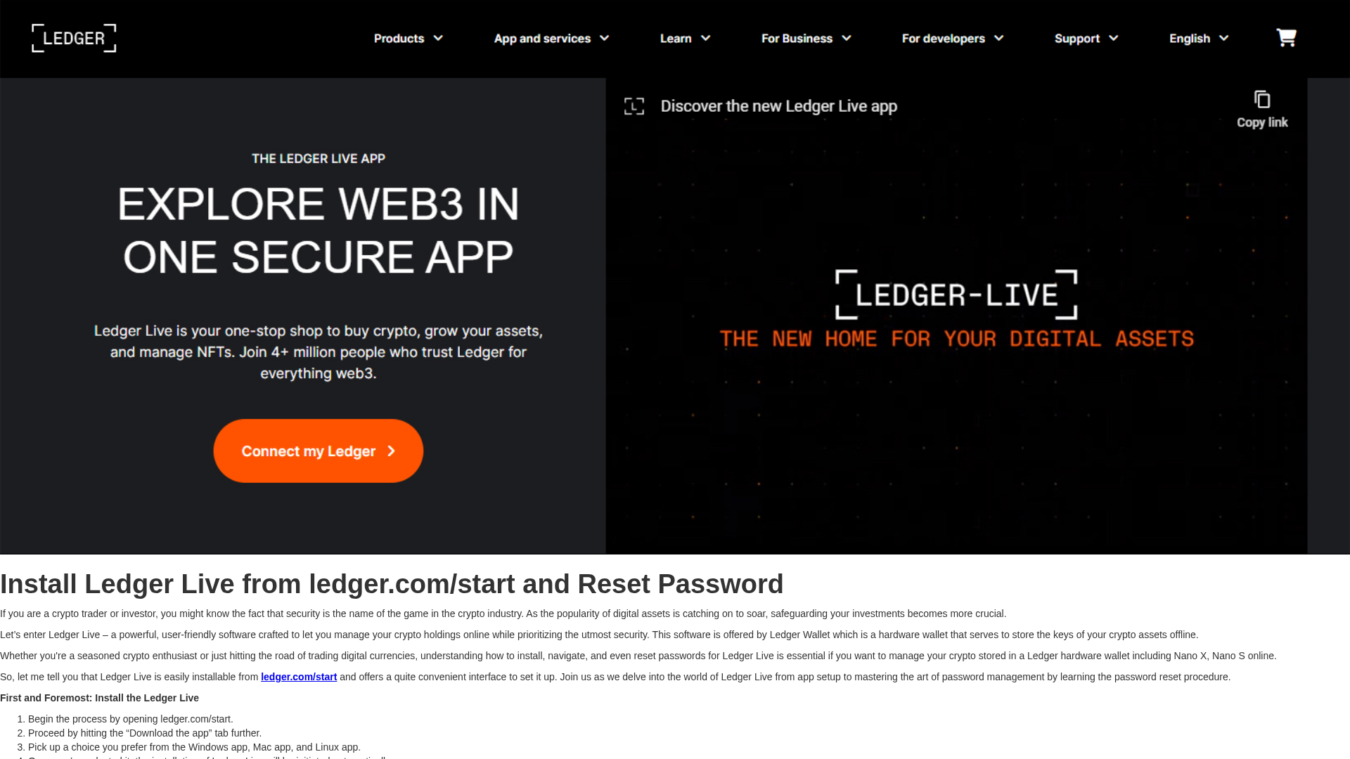 Screenshot of ledgecosnmtart.webflow.io