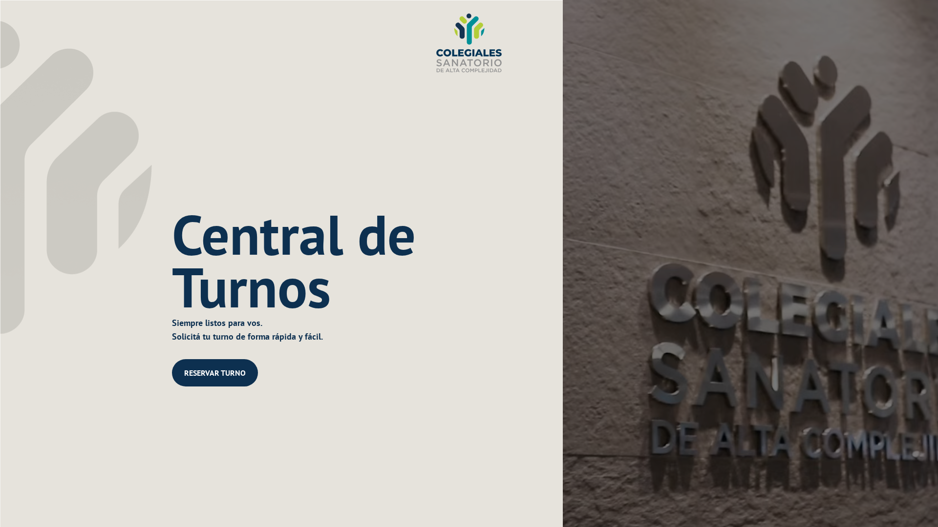 Screenshot of sanatoriocolegiales-turnos.online