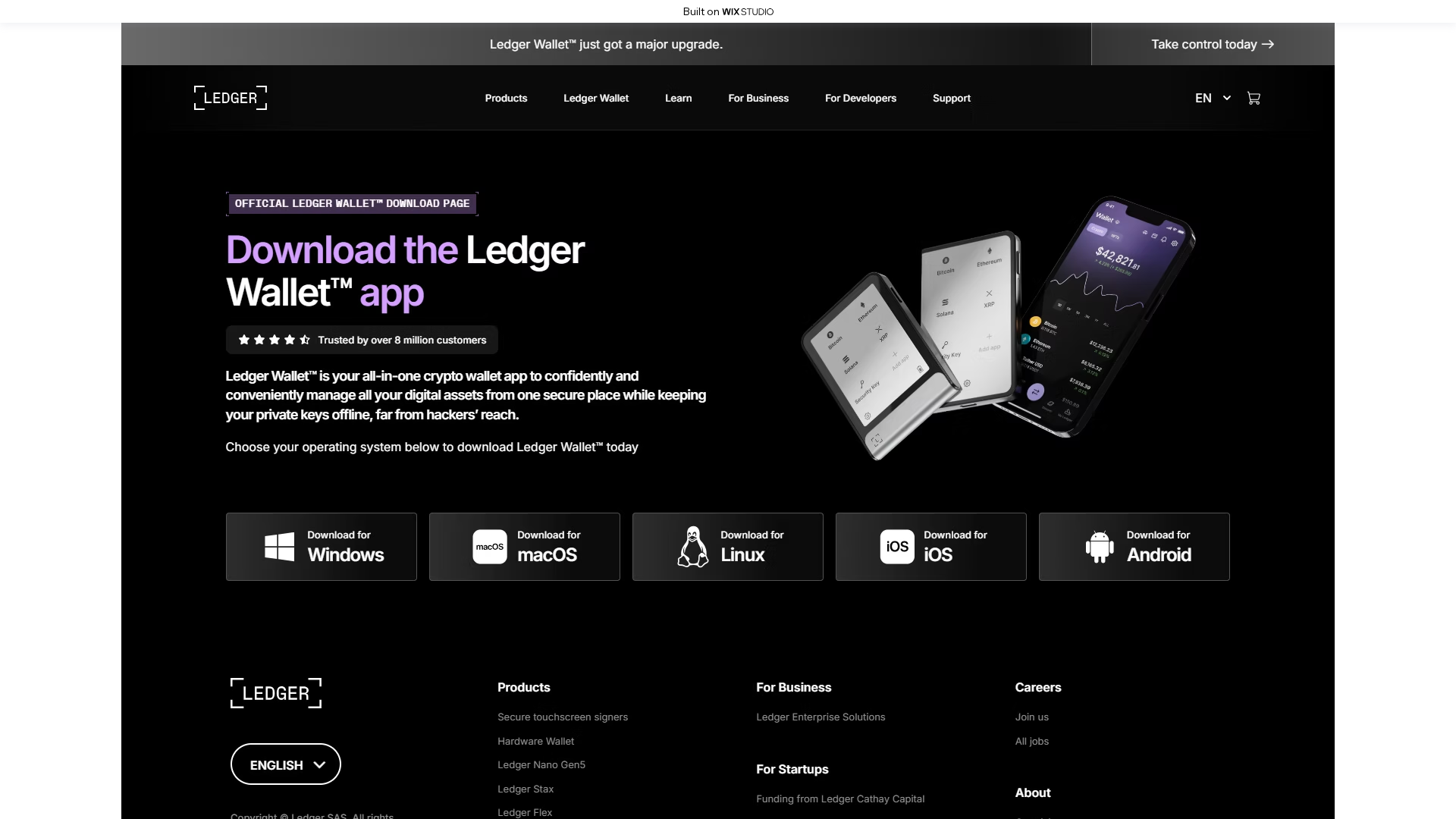 Screenshot of startledgr-eng.wixstudio.com