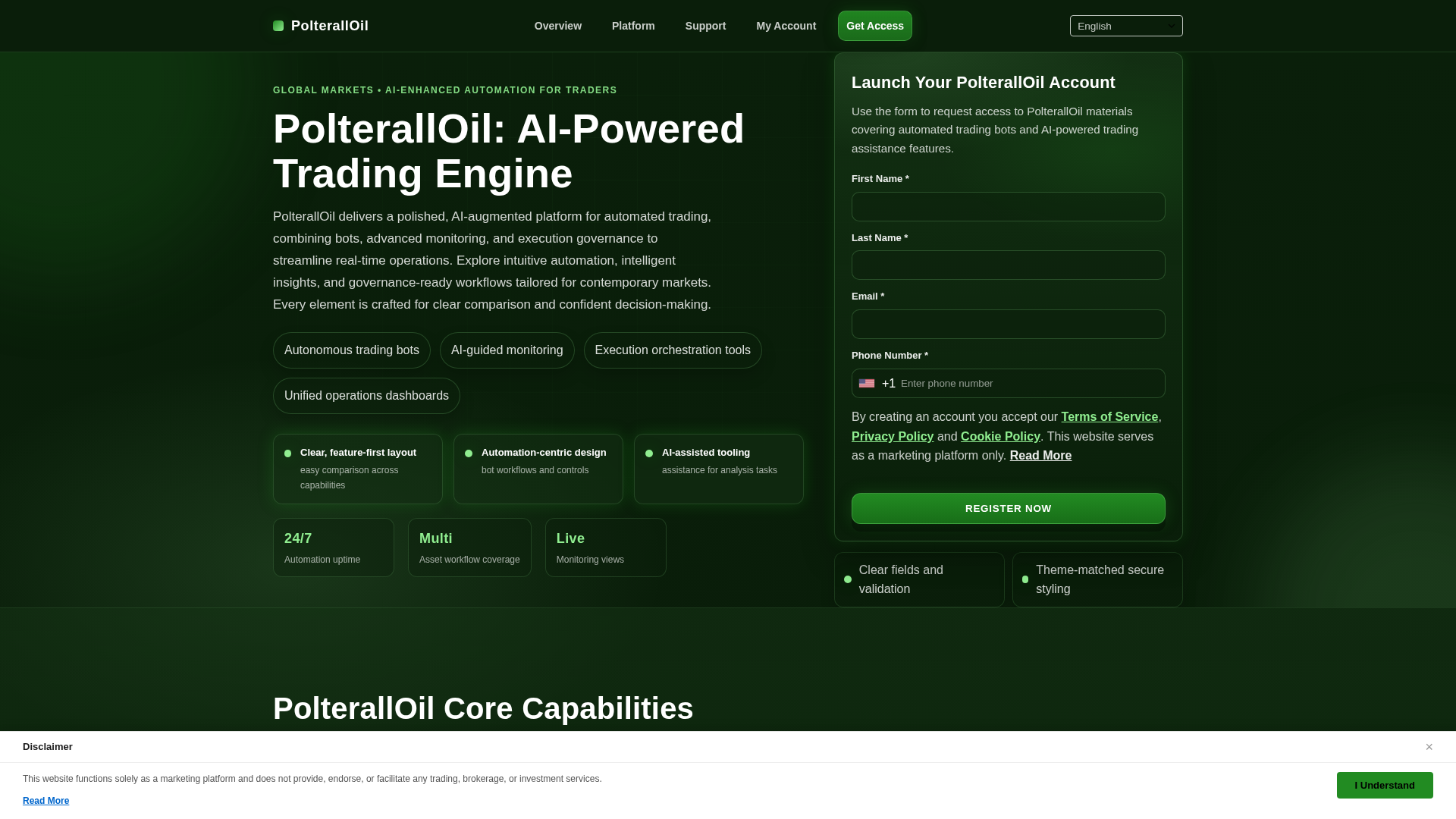 Screenshot of polteralloil-engine.com