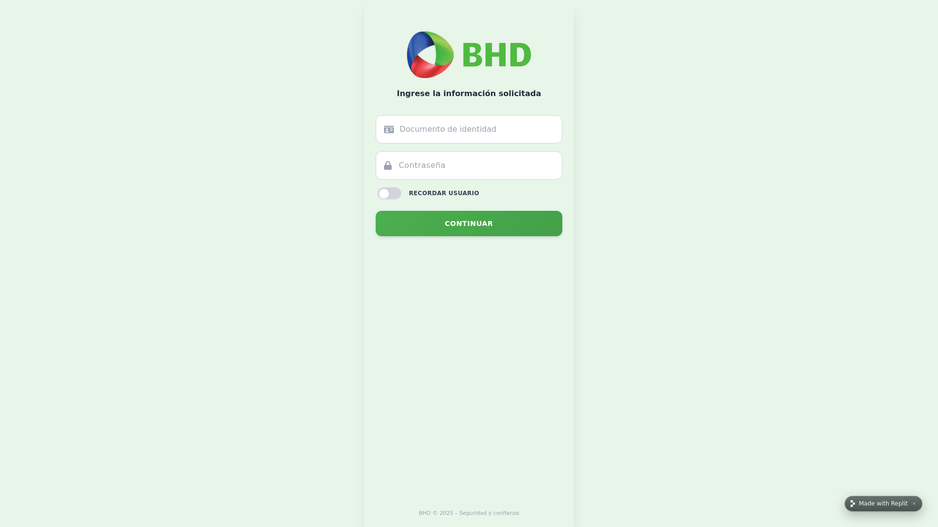 Screenshot of formulariodesolicitudbhdexpress--allaym02.replit.app