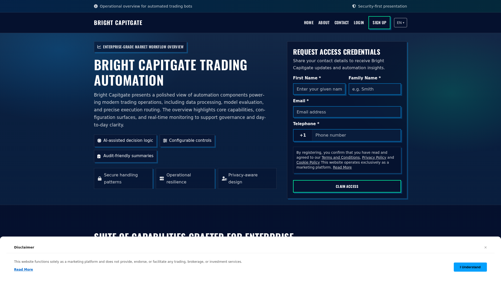 Screenshot of brightcapitgate.pro