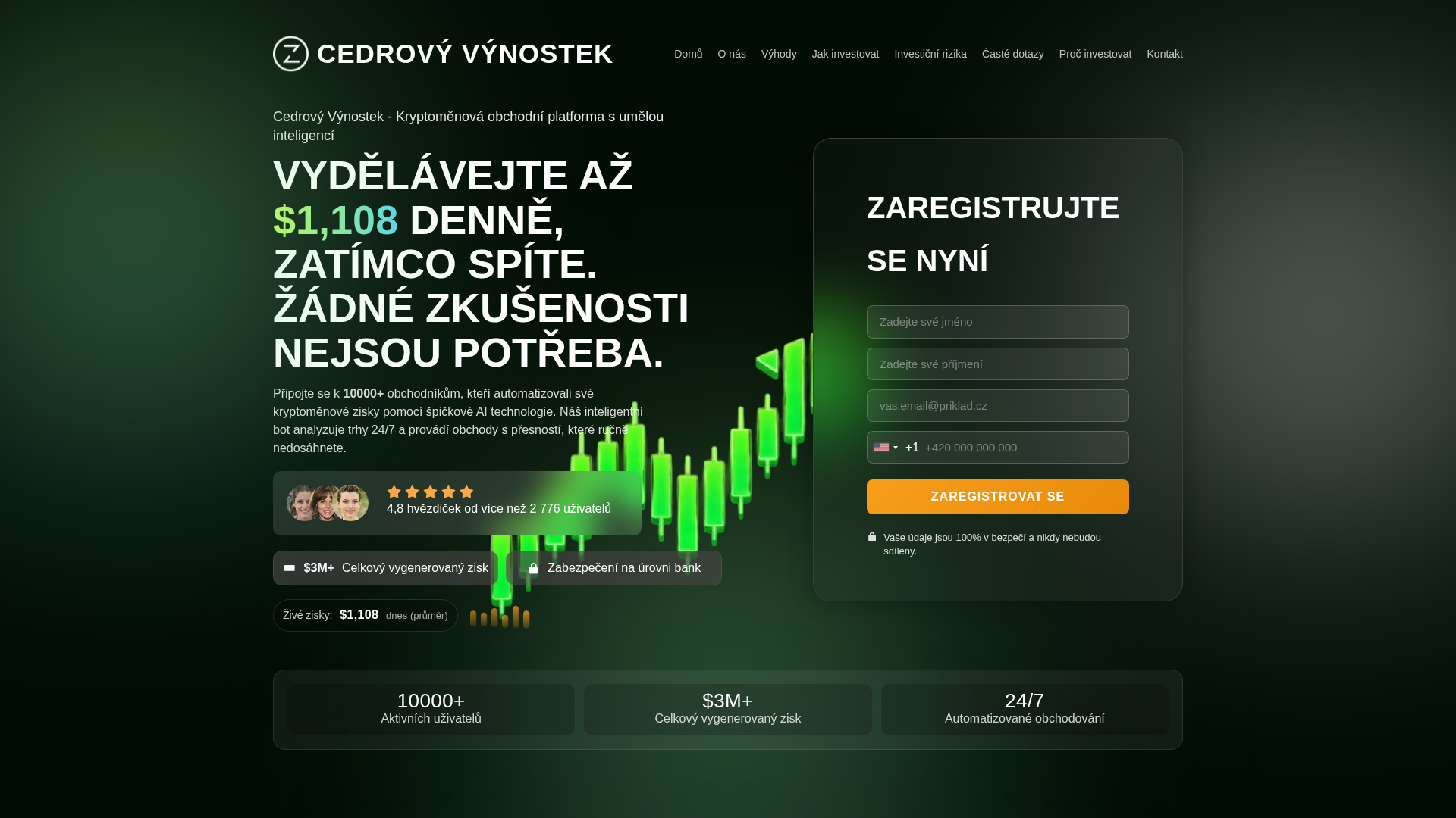 Screenshot of cedrovyvynostek.net