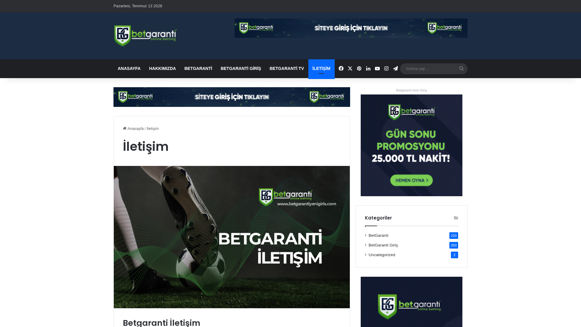 Screenshot of betgarantiyenigiris.com