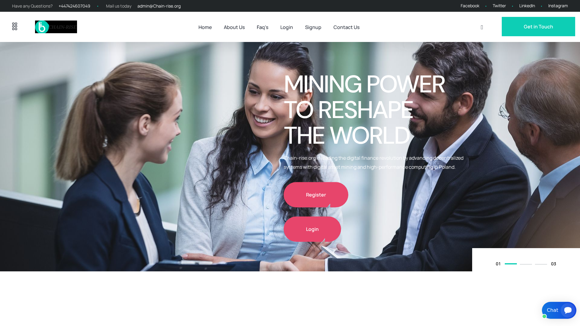 Screenshot of chain-rise.ltd