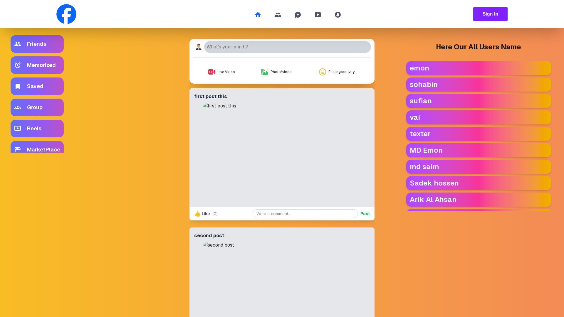 Screenshot of www.facebook-client-kappa.vercel.app