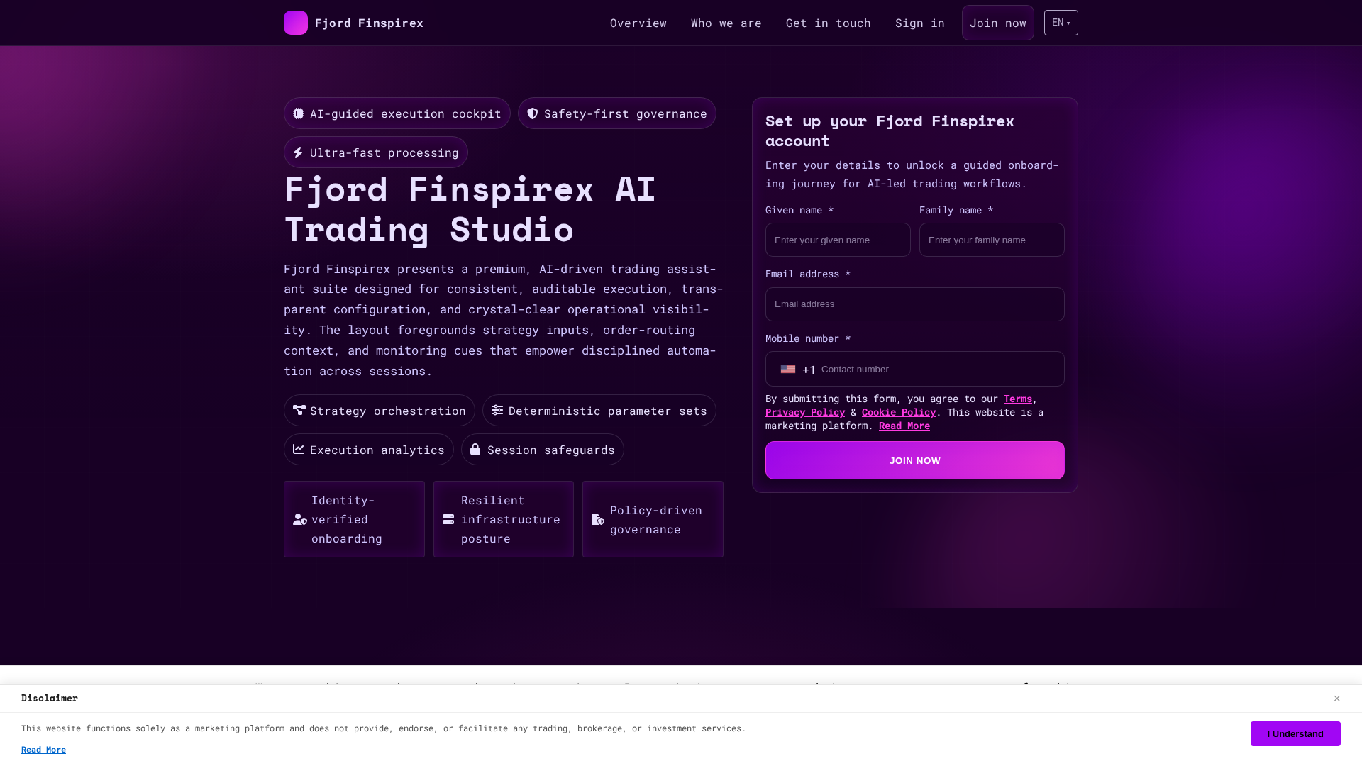 Screenshot of fjord-finspirex-system.com