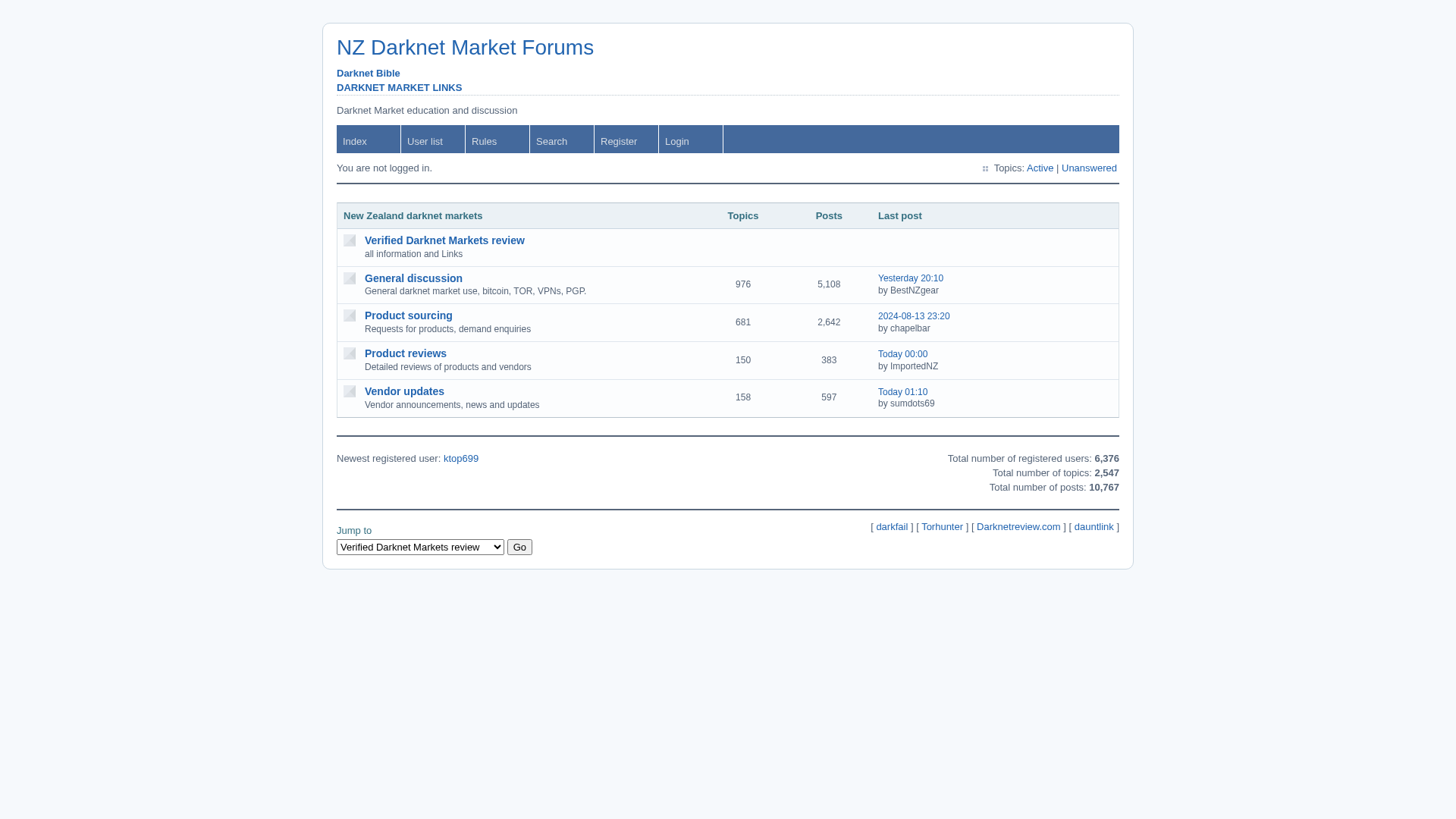 Screenshot of nzdarknet.com