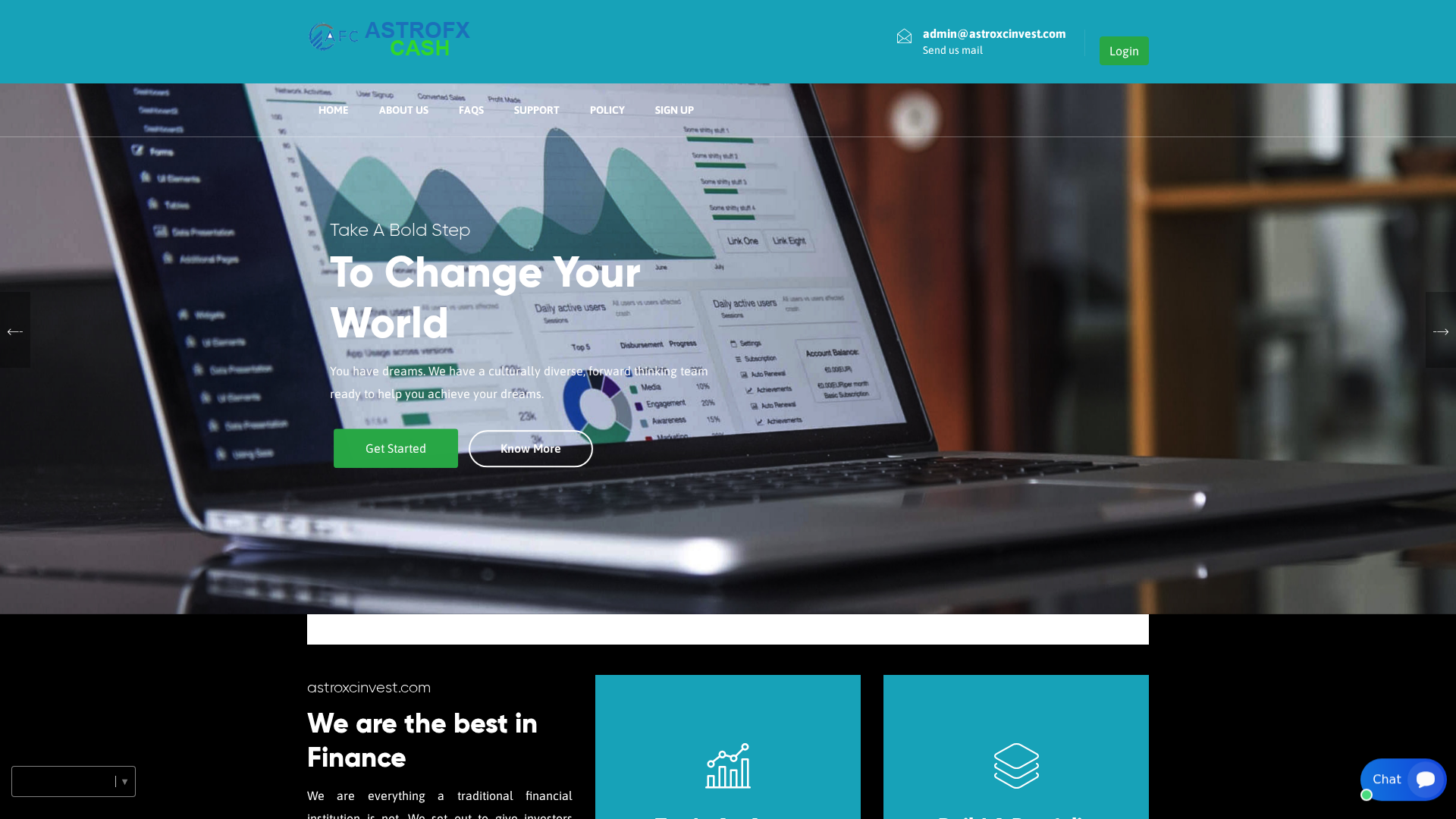 Screenshot of astroxcinvest.com