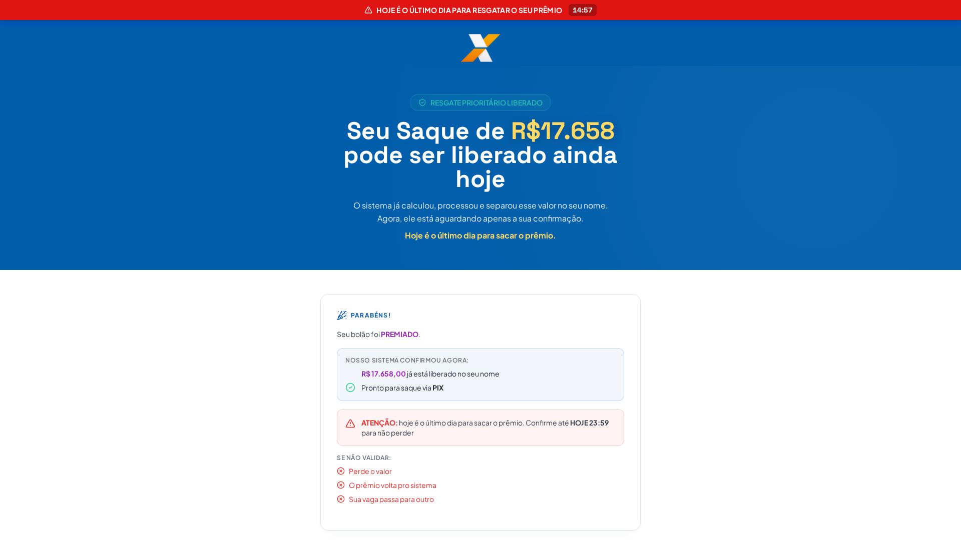 Screenshot of premiobolao.com