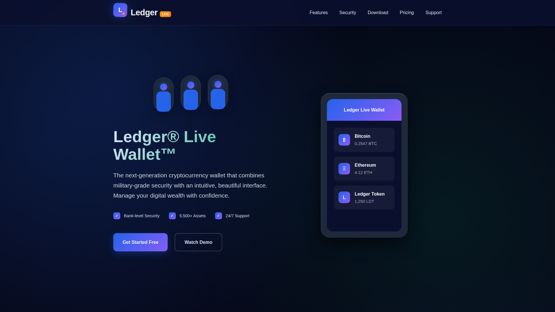 Screenshot of secure-ldeger-wallet.pages.dev