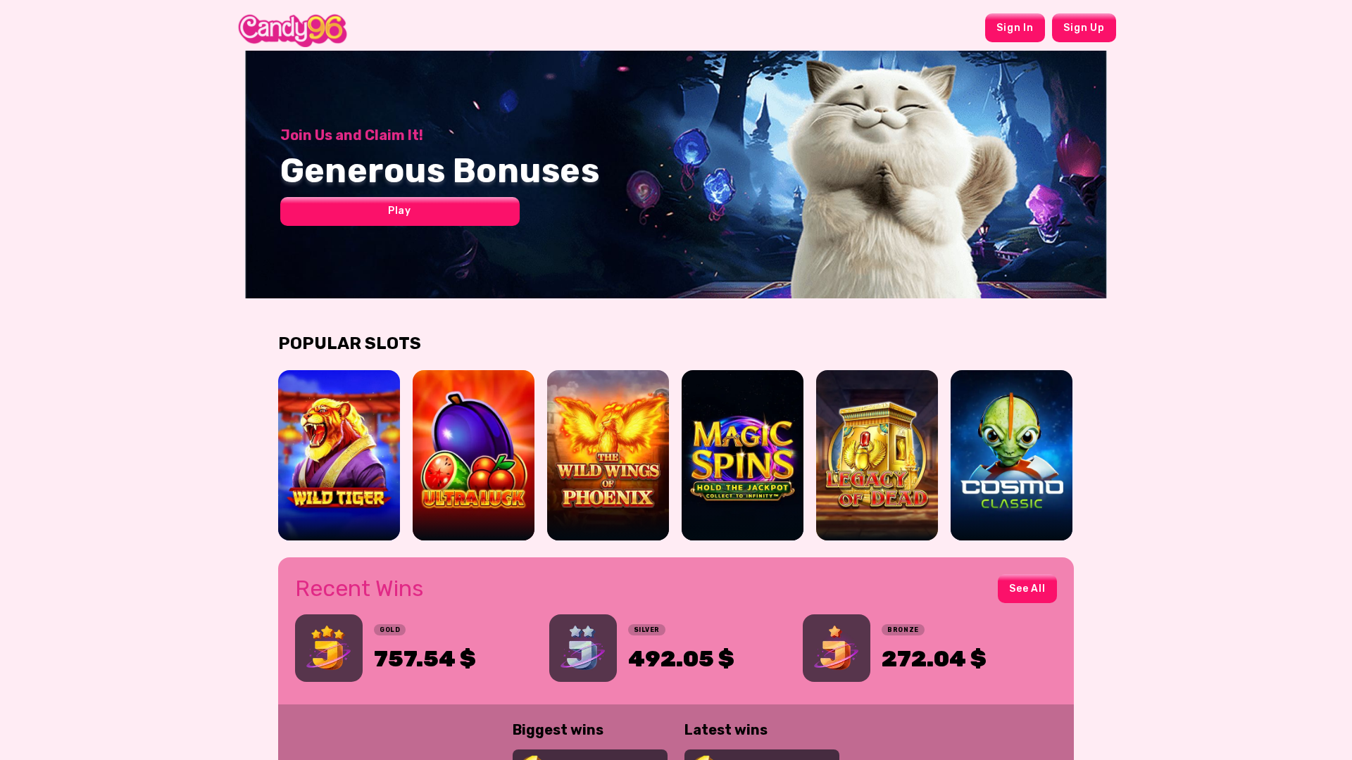 Screenshot of candy96-australia.com