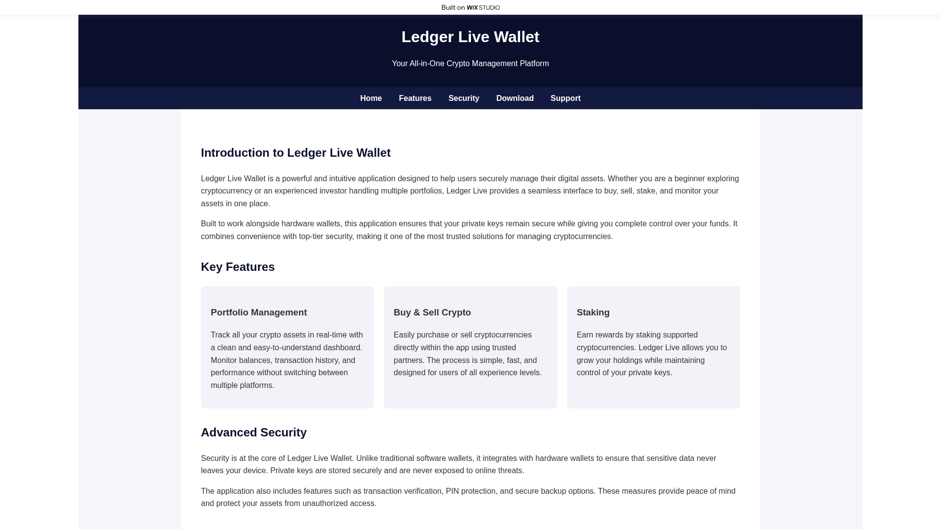Screenshot of starten-live.wixstudio.com