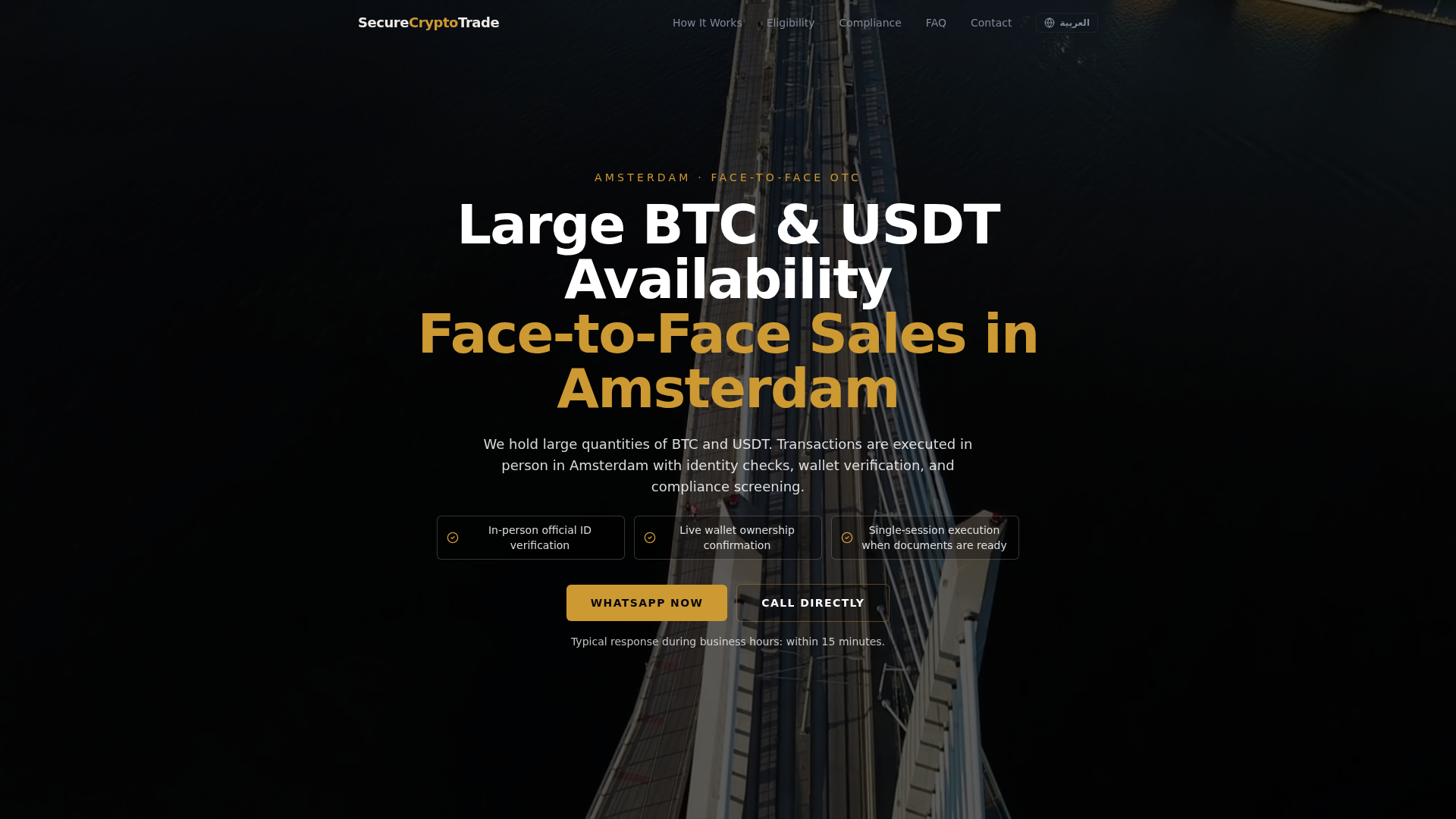 Screenshot of securecryptotrade.com