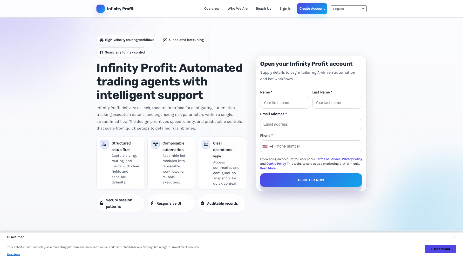Screenshot of infinityprofitai-pro.com