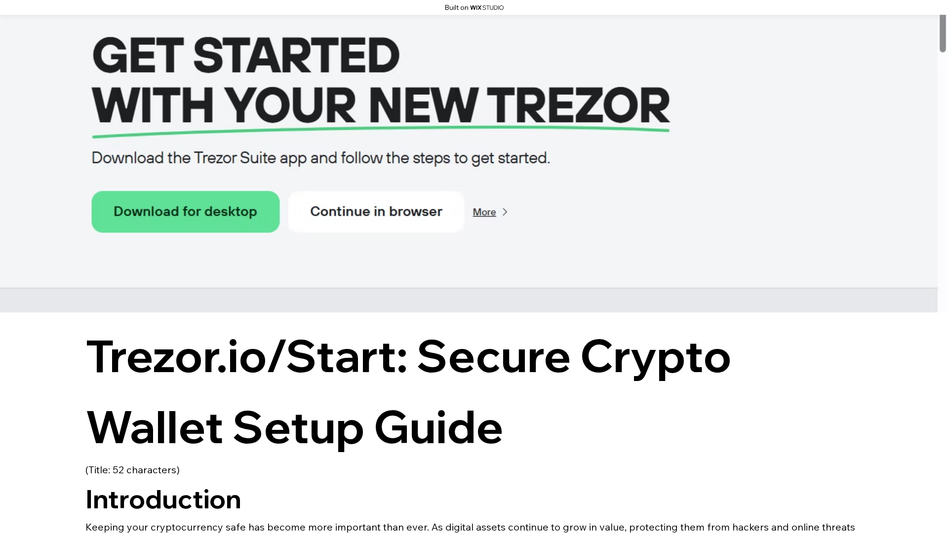 Screenshot of trexrsen-startapps.wixstudio.com