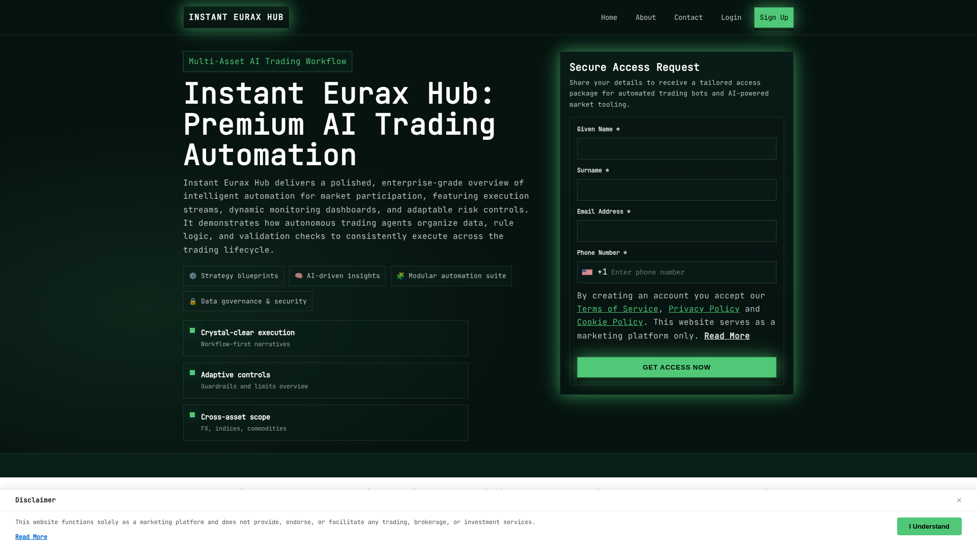 Screenshot of instanteurax-hubsystem.shop