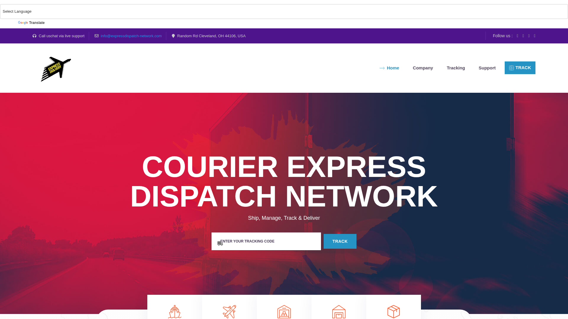 Screenshot of expressdispatch-network.com