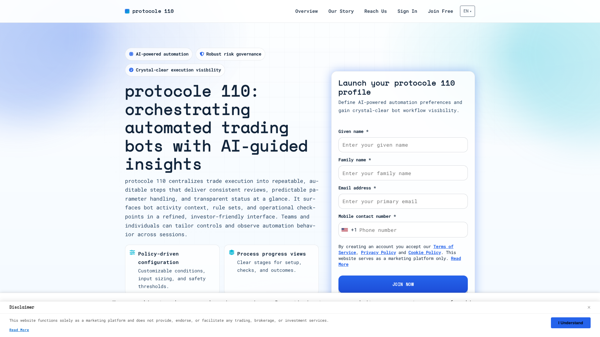 Screenshot of protocole110.click