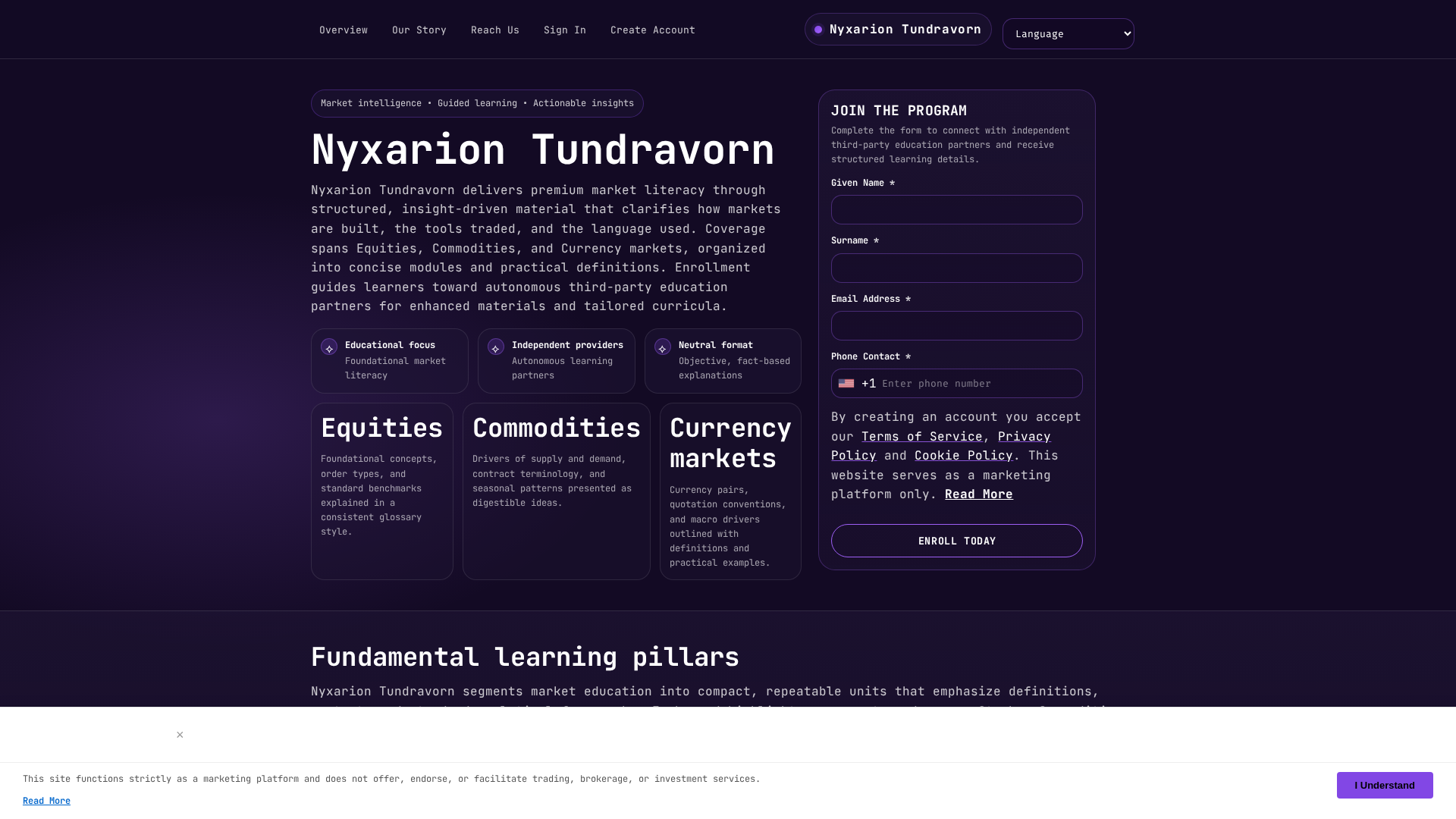 Screenshot of nyxariontundravorn.digital