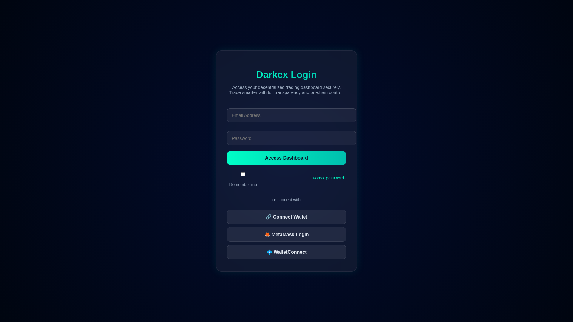 Screenshot of darkex-login-en-us.pages.dev
