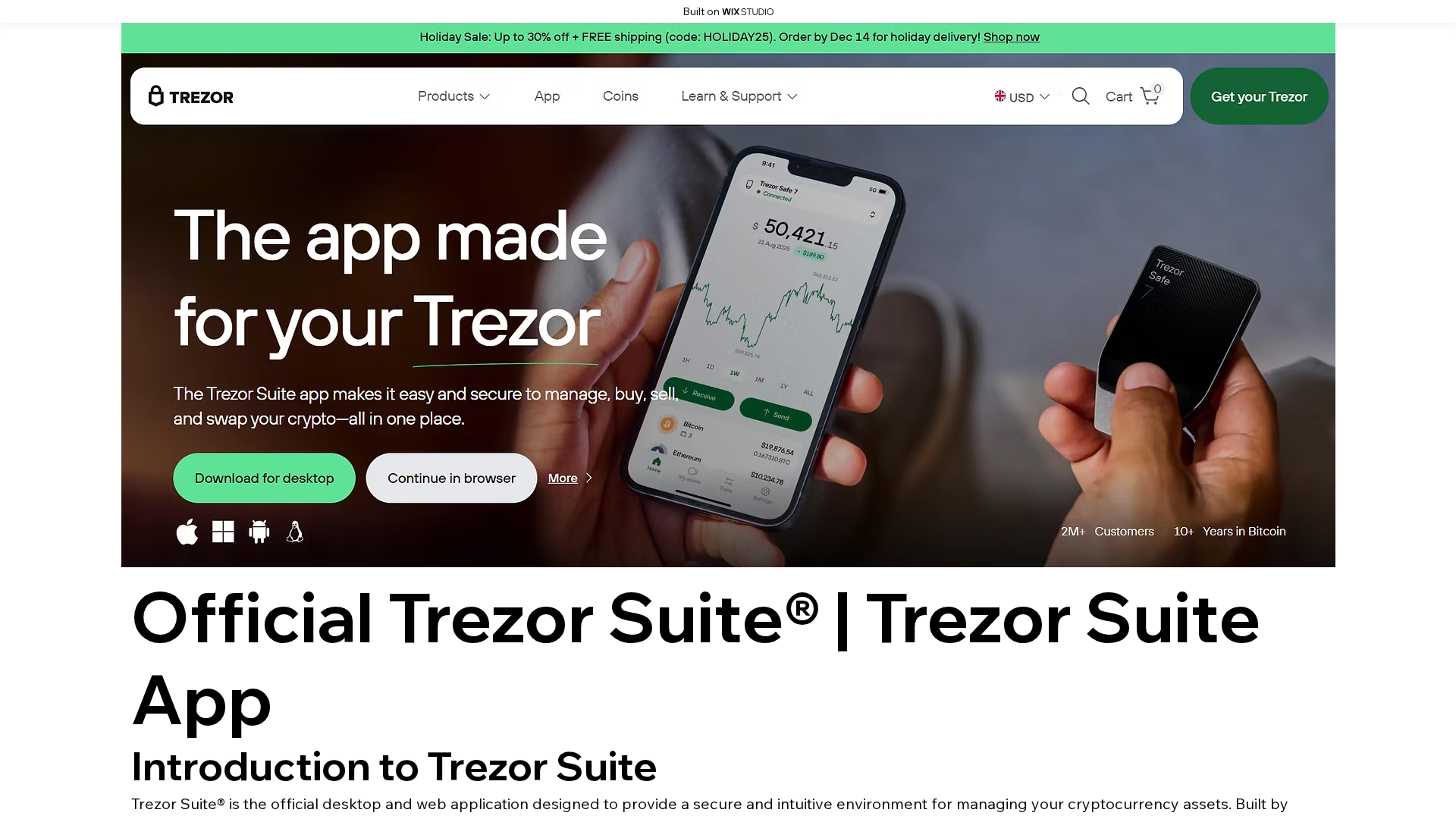 Screenshot of trexer-suites.wixstudio.com