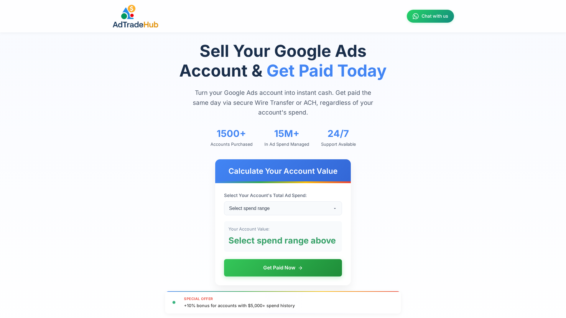 Screenshot of adtradehub.pages.dev