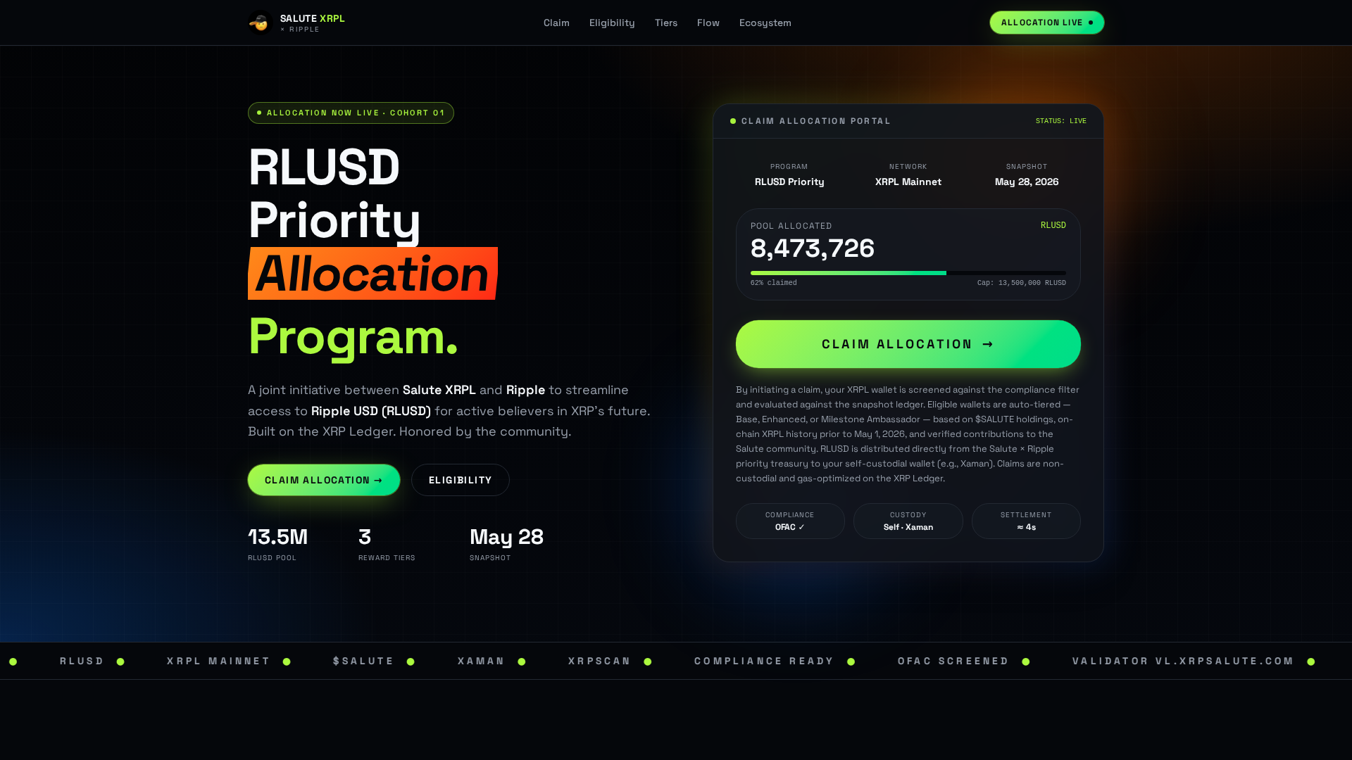 Screenshot of xrpsaluterlusd.info