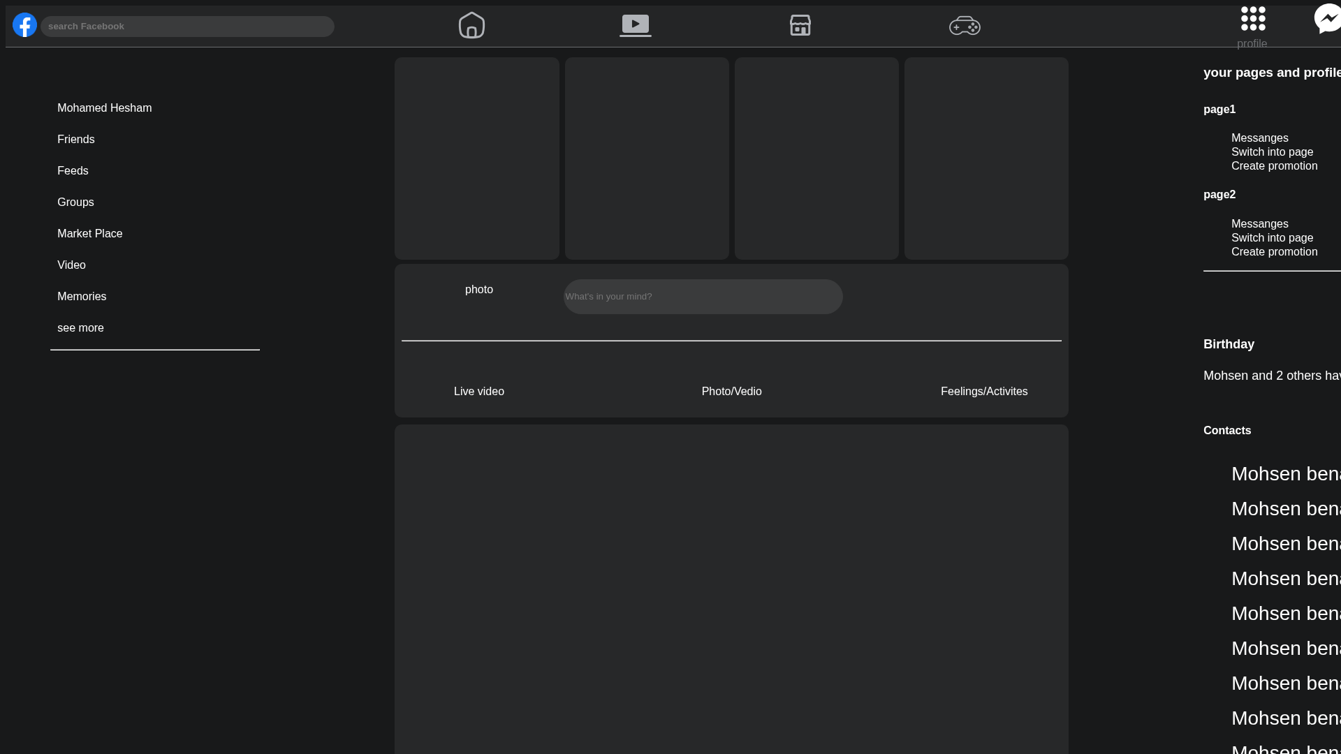 Screenshot of www.facebook-clone-zeta-six.vercel.app