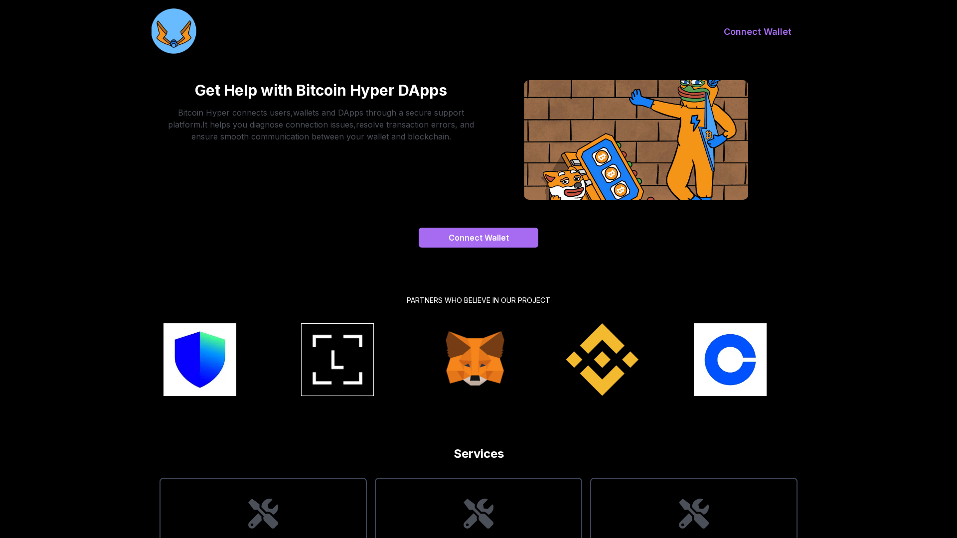 Screenshot of bitcoinhyperdapps.pages.dev