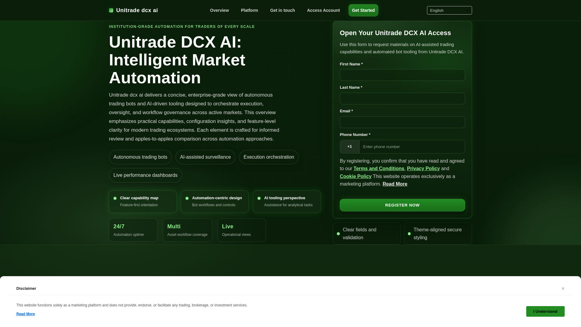 Screenshot of unitradedcx.digital