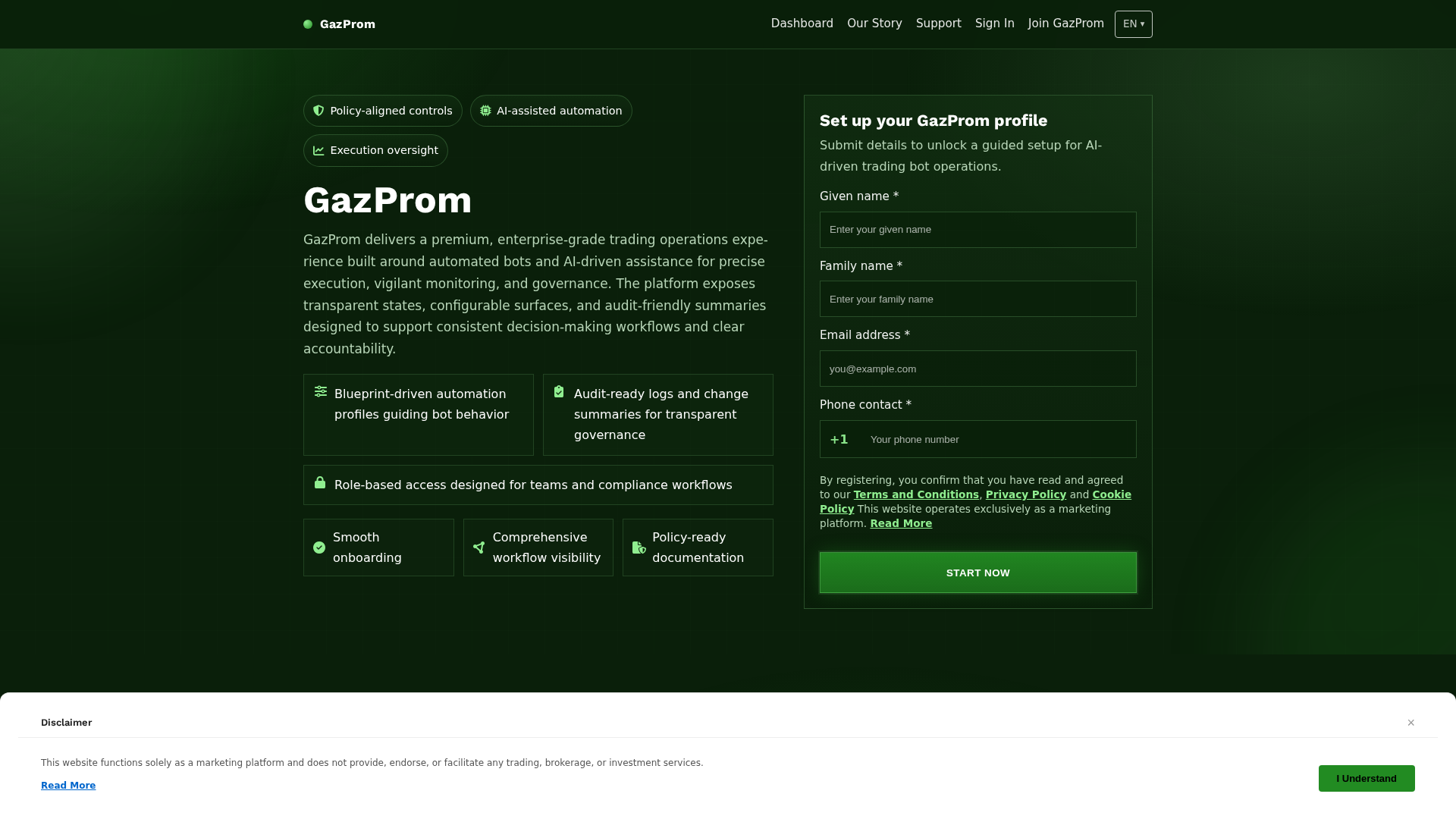 Screenshot of gazprom-app.digital