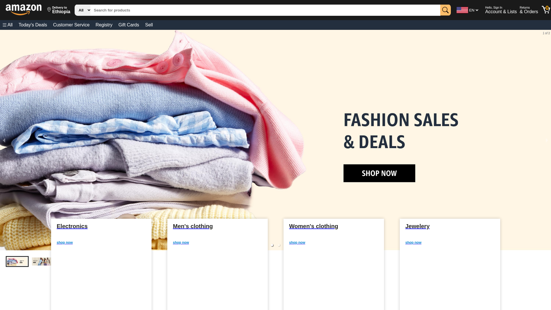Screenshot of emansamazonclone.netlify.app