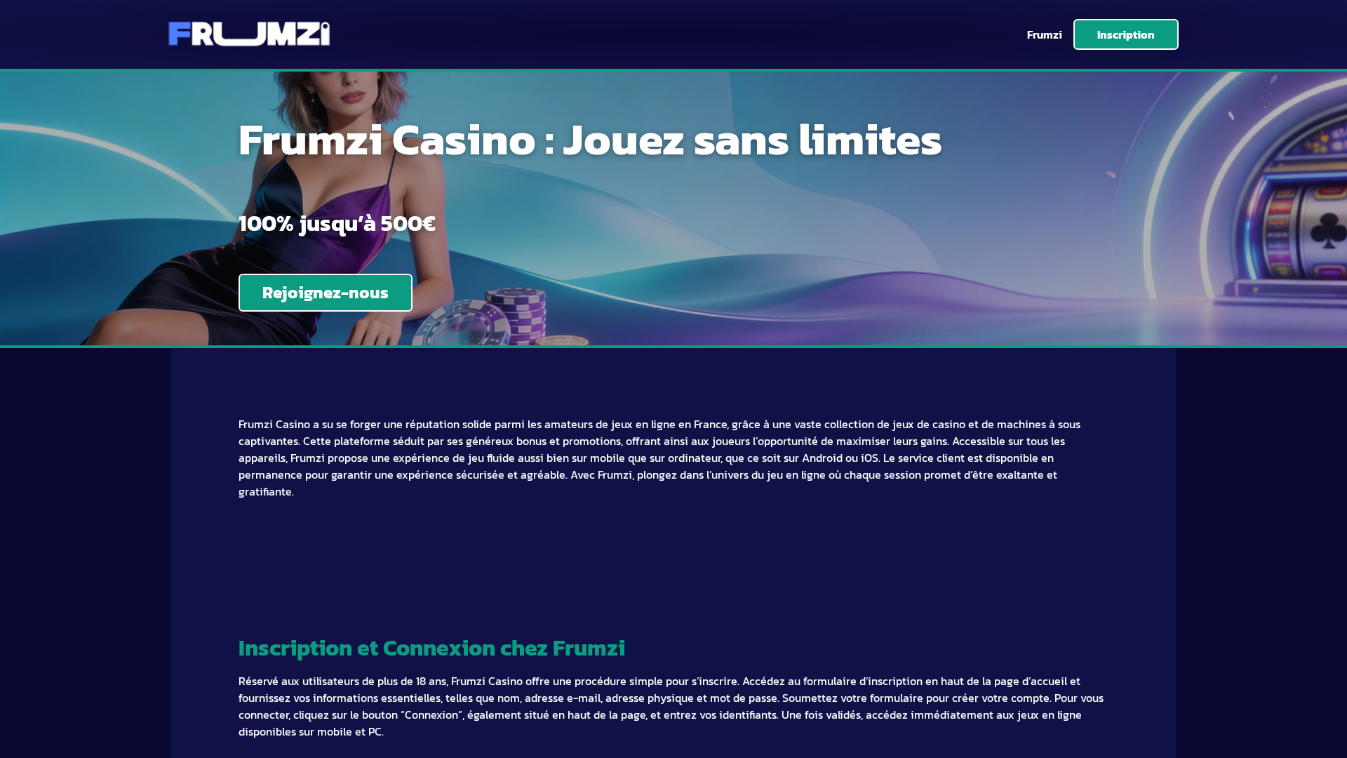 Screenshot of frumzi-casino6.com