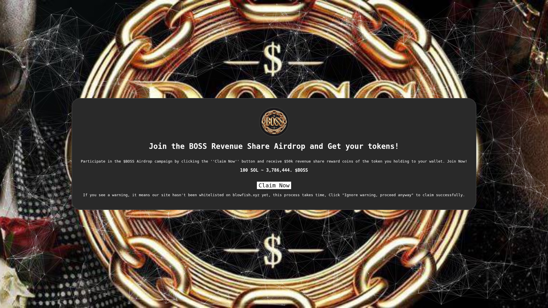 Screenshot of bossairdrop.pages.dev