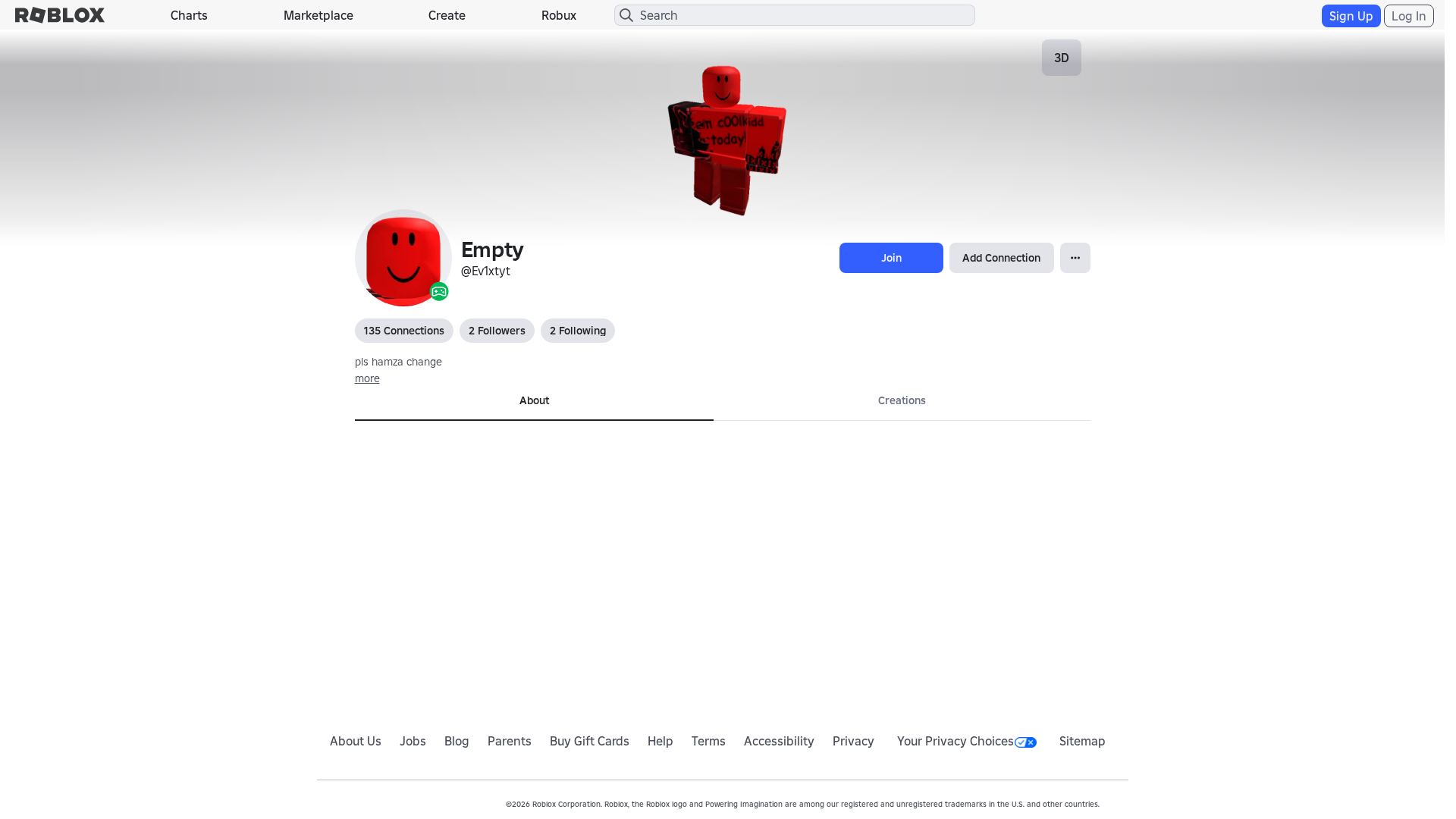 Screenshot of www.roblox.com.bi