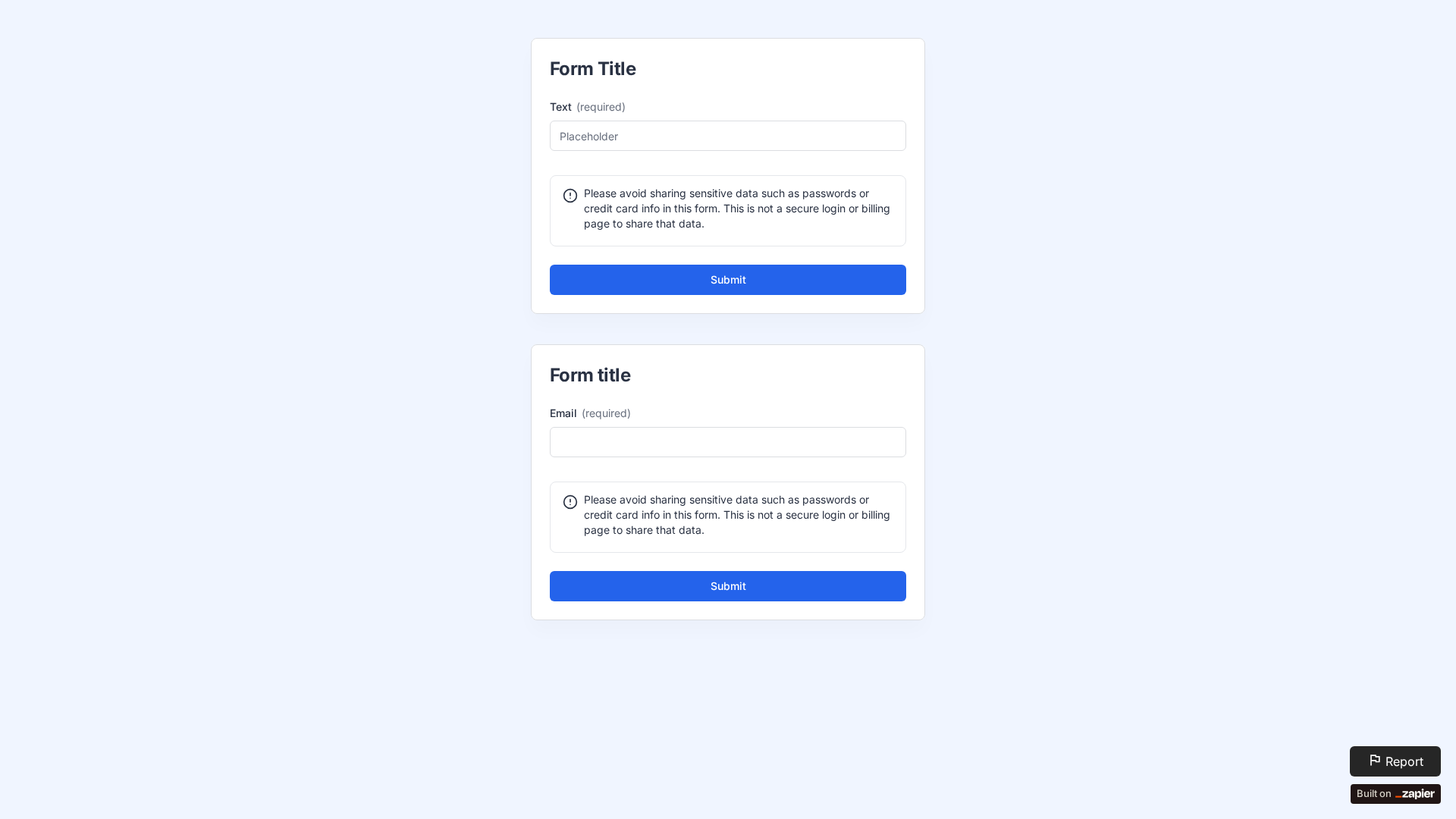 Screenshot of legder-wallte.zapier.app