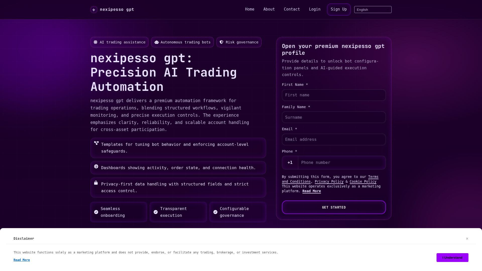 Screenshot of nexipessogpt.pro