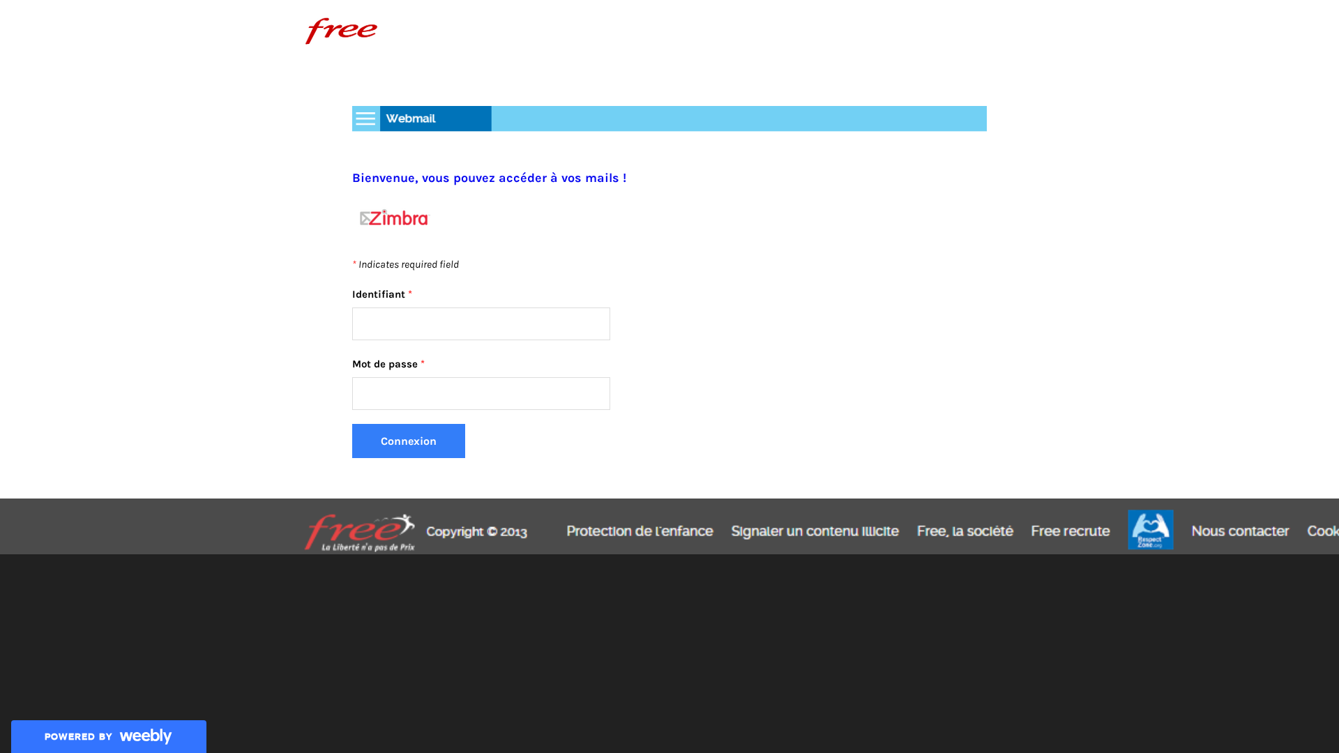 Screenshot of popconnexion.weebly.com