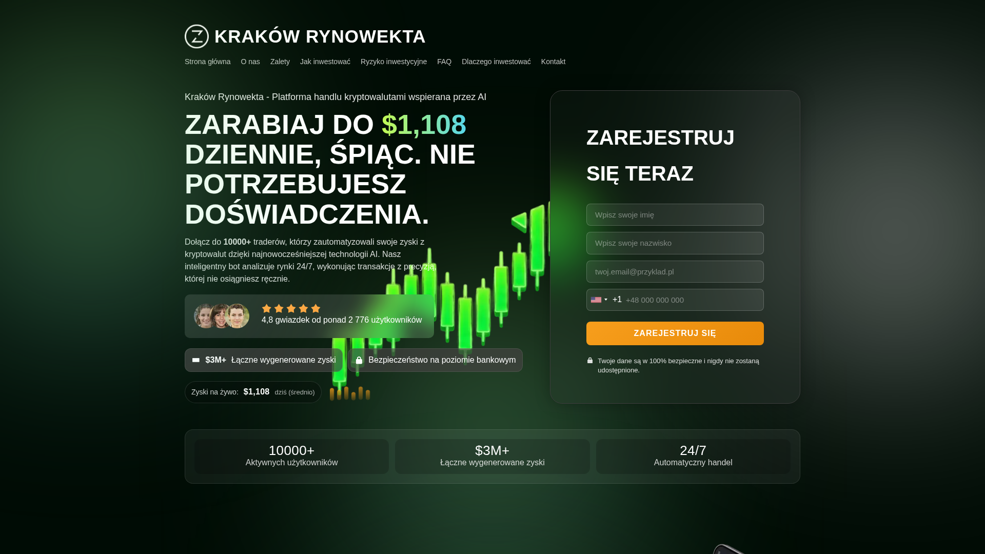 Screenshot of krakowrynowekta.com