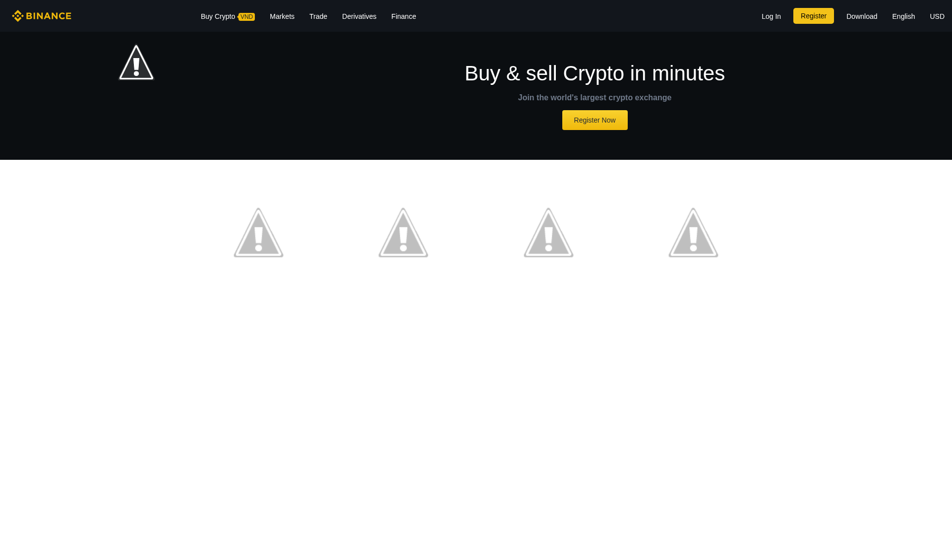 Screenshot of binance-register.blogspot.com