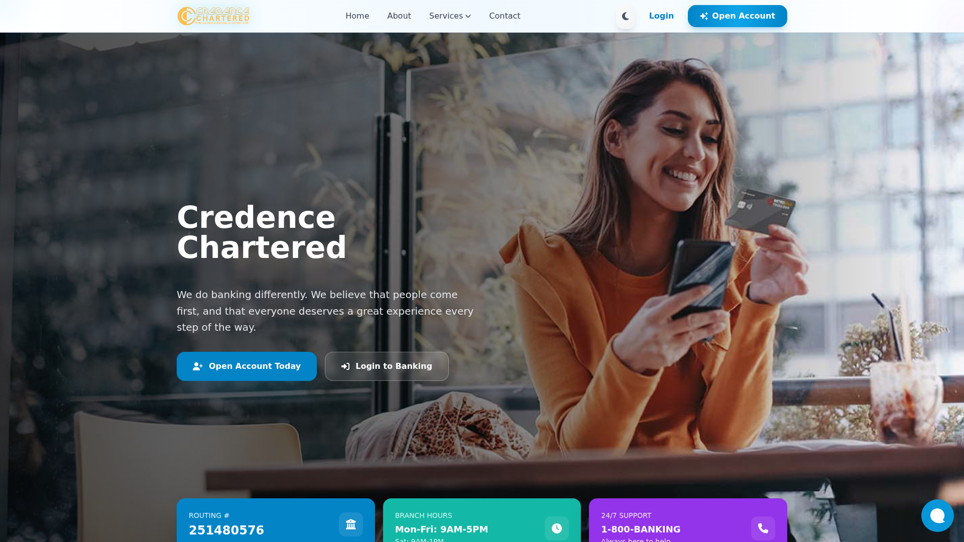 Screenshot of credencechartered.com