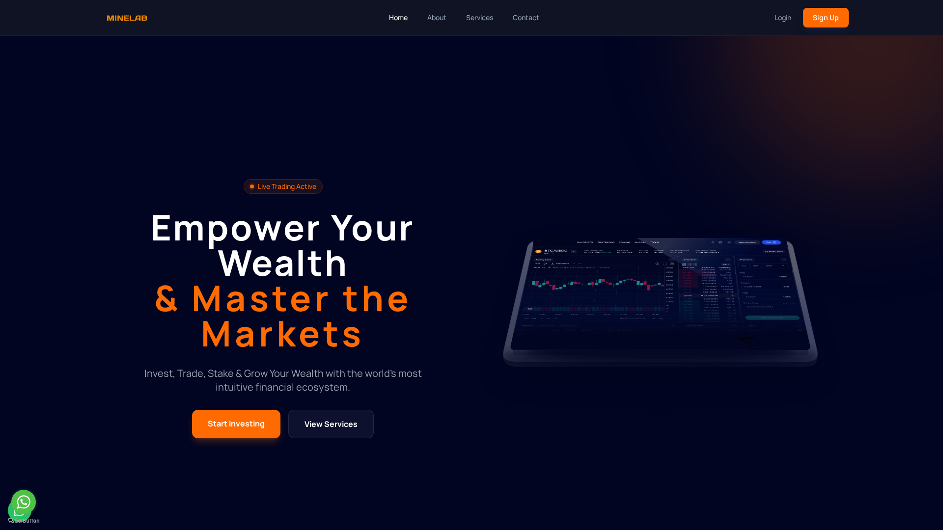 Screenshot of minelab.ltd