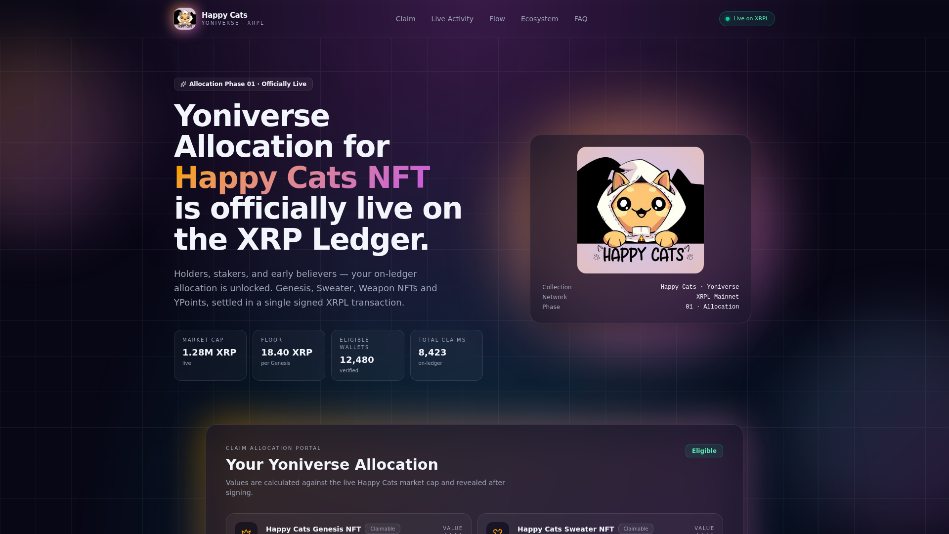 Screenshot of happycatslab.com
