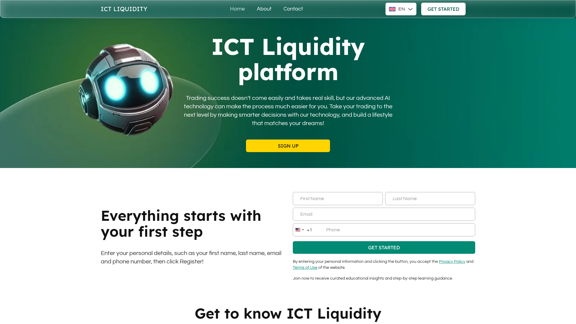 Screenshot of ict-liquidity.live