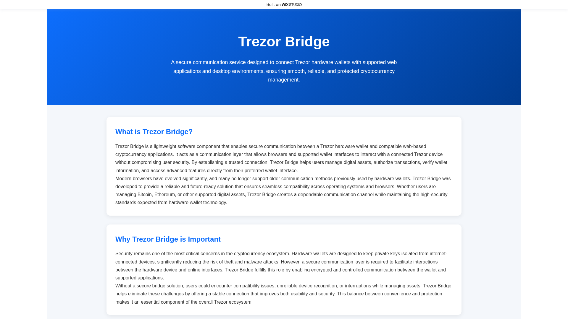 Screenshot of gettingstart-bridge.wixstudio.com