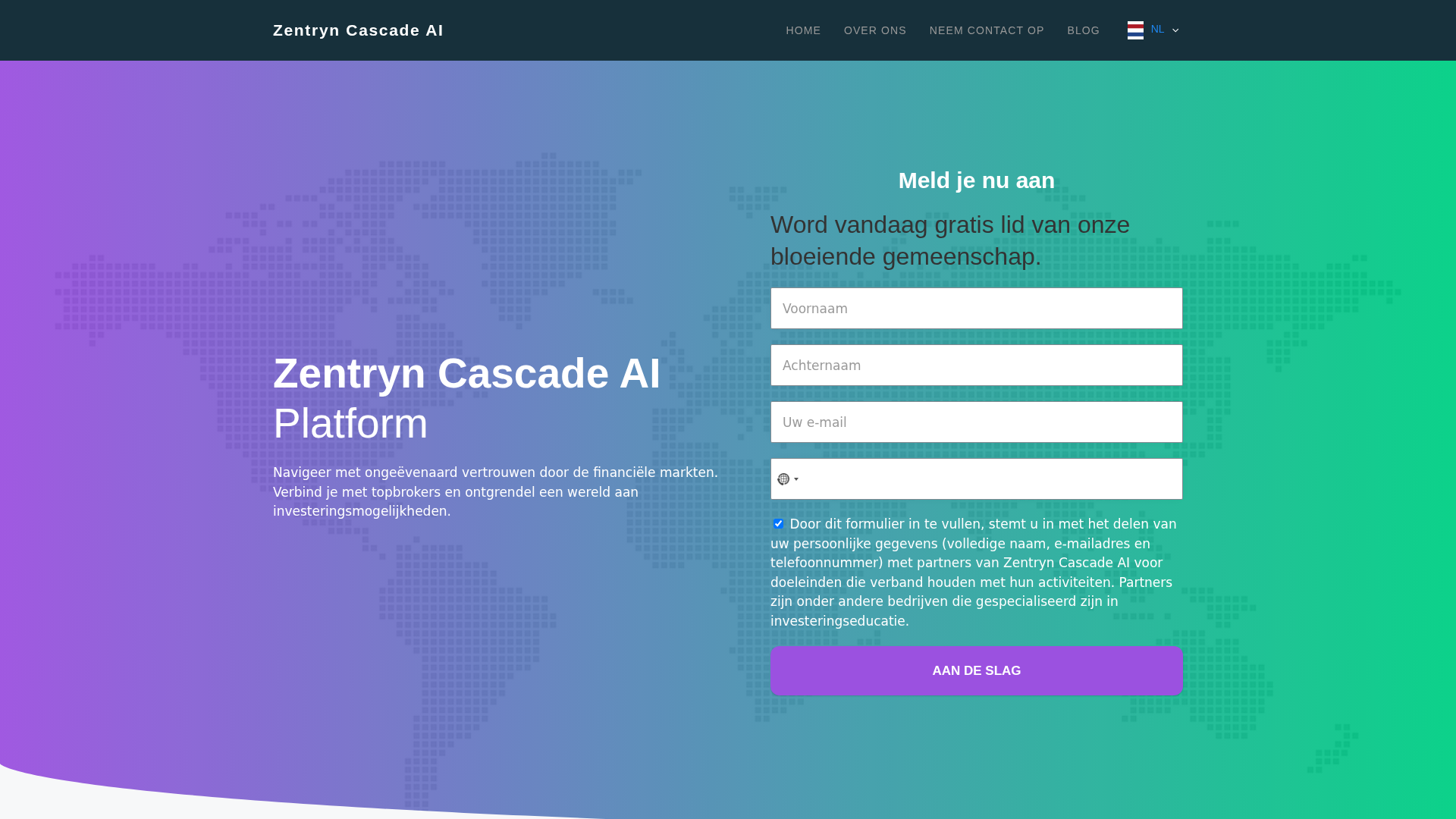 Screenshot of zentryn-cascadeai.net