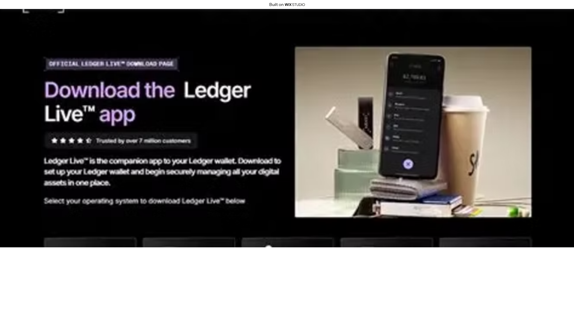 Screenshot of started-ledgg.wixstudio.com