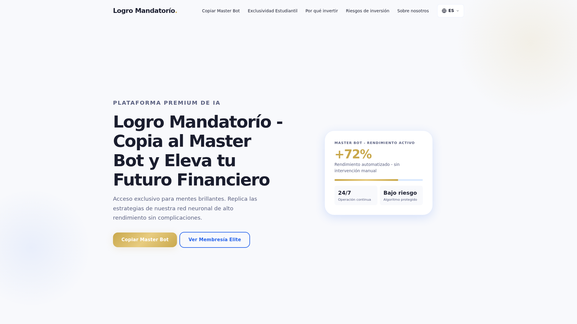 Screenshot of logromandatoro.com